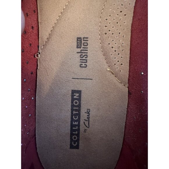 Collection by Clarks Cloud Stepper Soft Cushion Ballet Flats Red Polka BowSz 9.5 - Picture 16 of 16